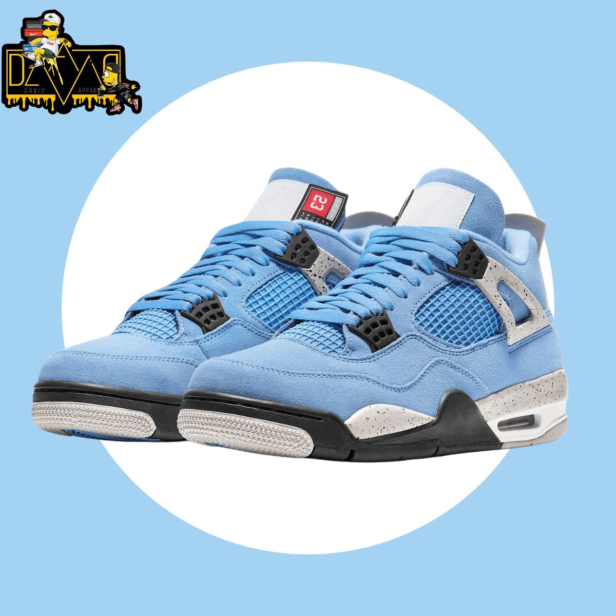 Jordan 4 UNC David Apparel Shop