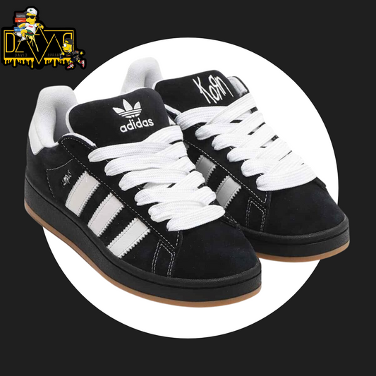 Korn Adidas Campus "Black White Gum"